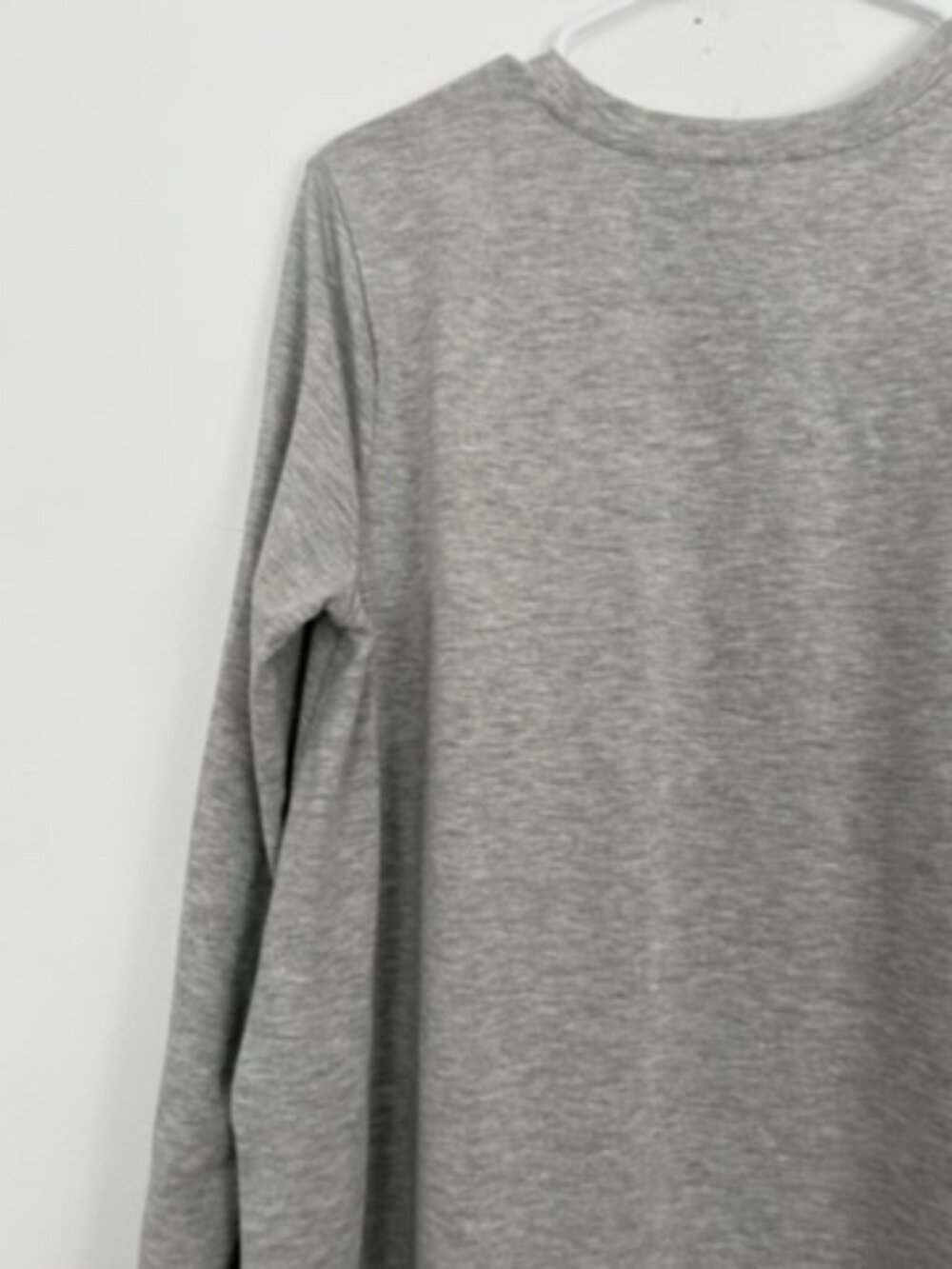 Daily Ritual Gray Long Sleeve Side Slit Tunic Top XL - Picture 9 of 9